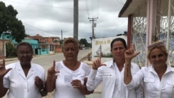 Detenciones y multas a las Damas de Blanco a inicios de Semana Santa.